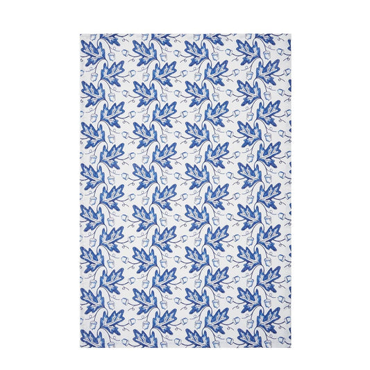 Fall/Harvest Blue Leaves & Acorns Kitchen Towel