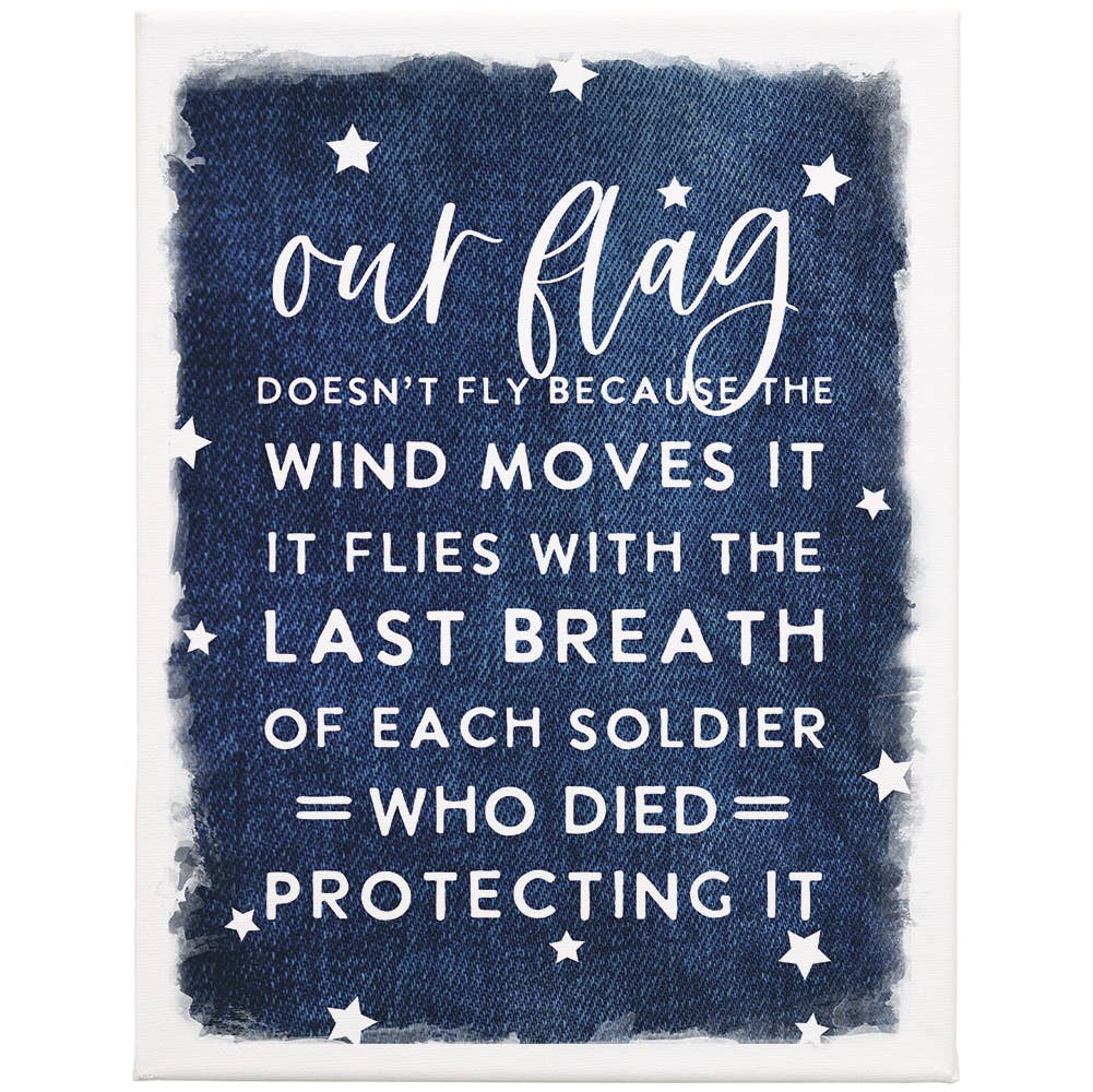 Our Flag Denim - Wrapped Canvas