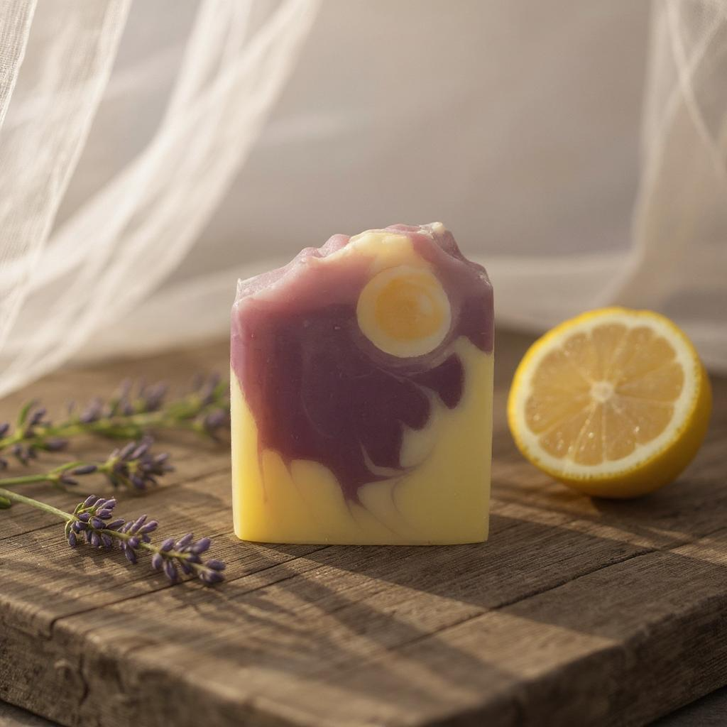 Spellbound Soap – Cherry, Merlot & Moonlit Artisan Swirl Bar