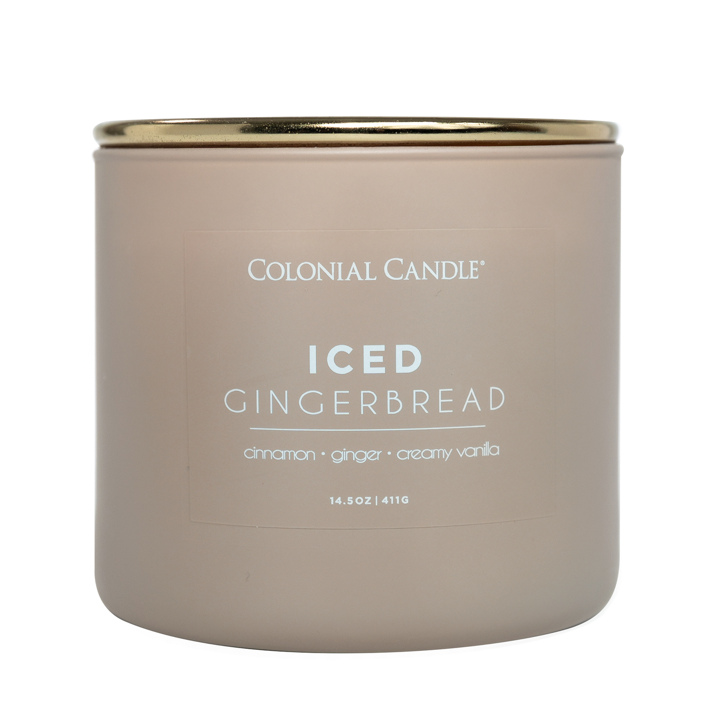 Iced Gingerbread Scented Jar Candle, Soy Blend Wax, 14.5oz