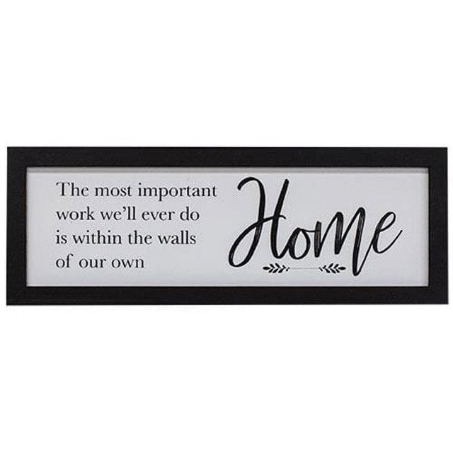 Let's Stay Home Framed Sign