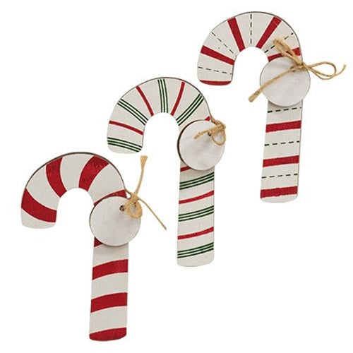 Wooden Candy Cane Clip
