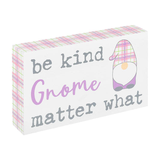 Kind Gnome Plaid Easter Block