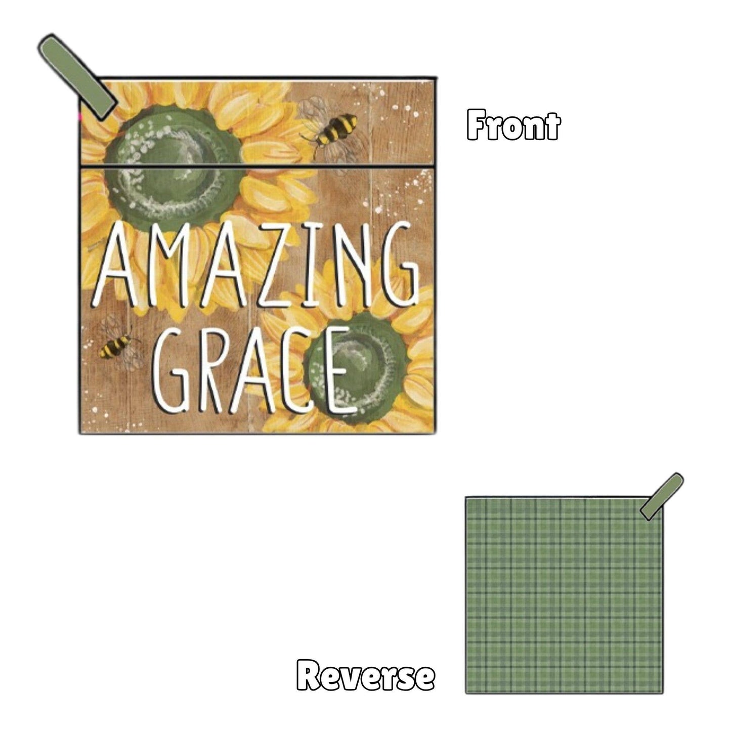 "Down Home" Sunflower-Themed Pocket Mitt