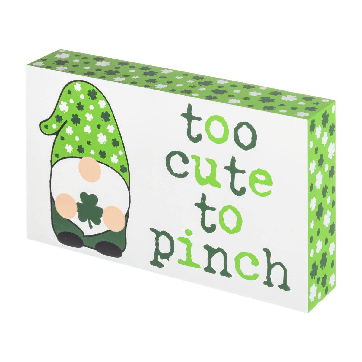 To Pinch Gnome St. Patrick's Day Block