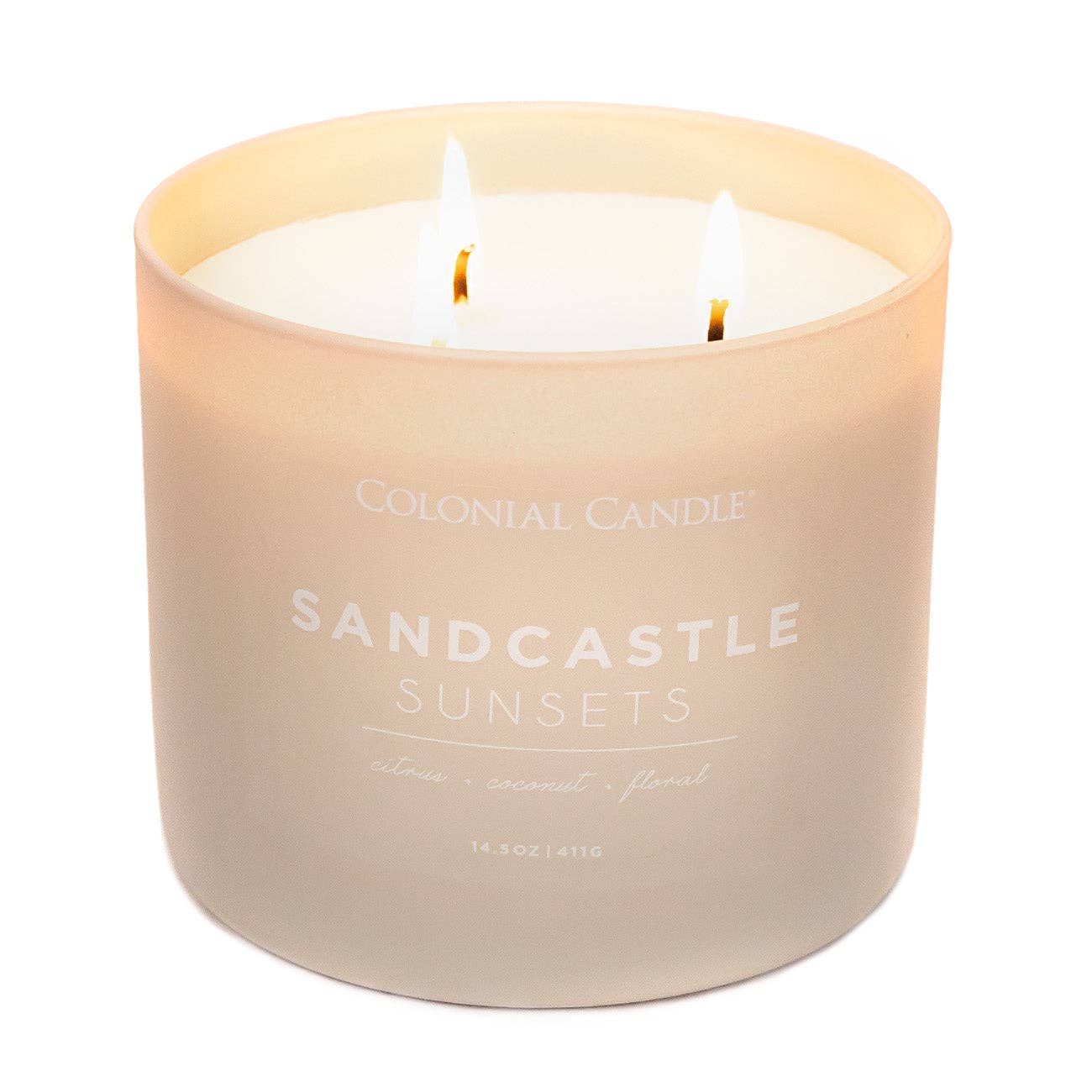 Sandcastle Sunsets Scented Jar Candle, Soy Blend Wax, 14.5oz