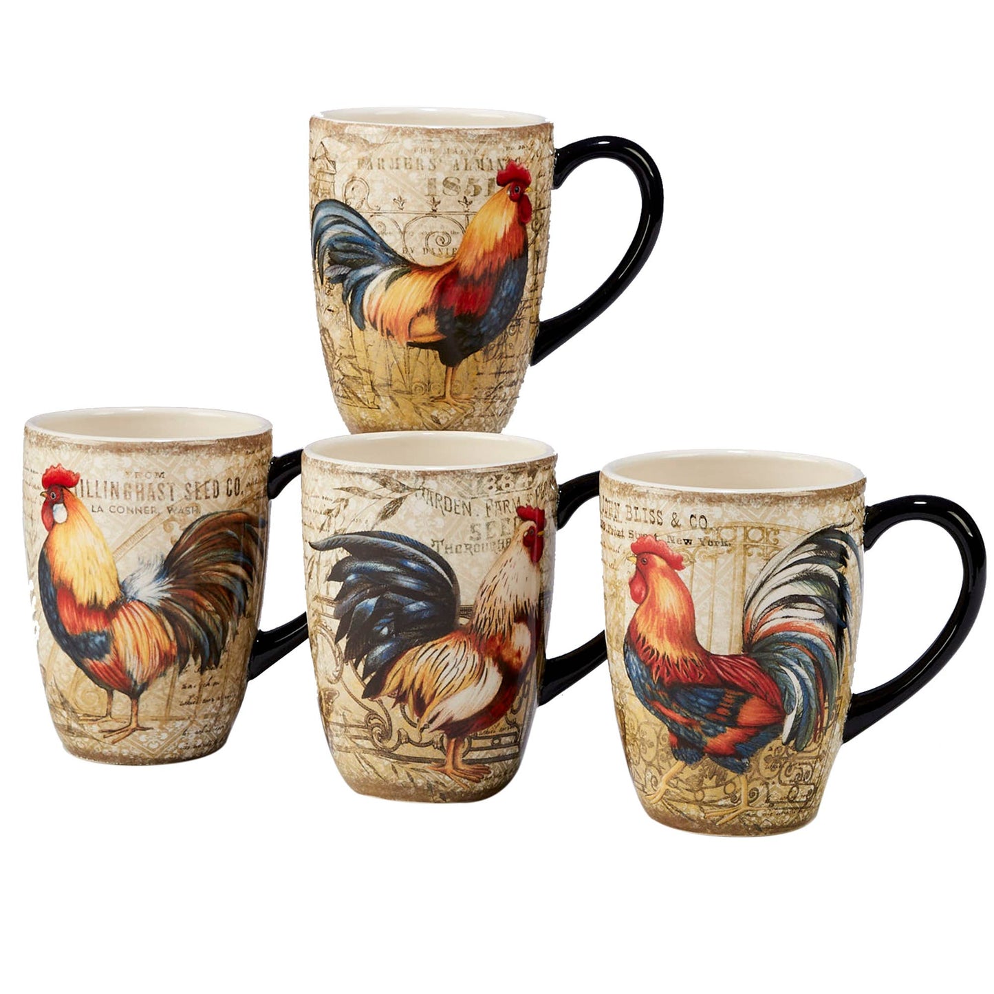 Gilded Rooster Mug 20 oz. asst.