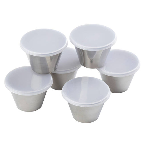 3 oz Sauce Cups with Clear Lids, Pack of 6