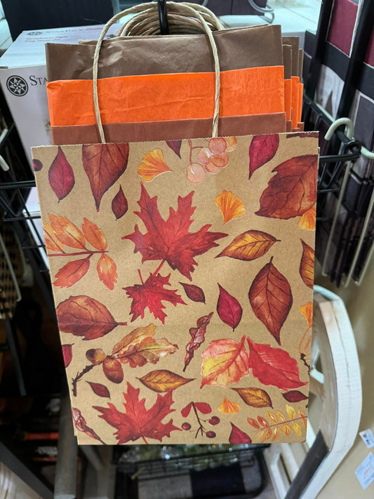 Falling Leaves Gift Bag - Medium