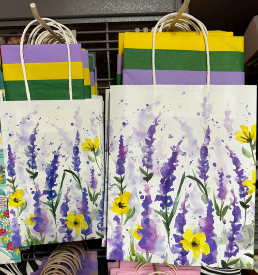 Watercolor Lavender Gift Bag