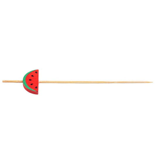 Decorative Picks, Watermelon, 4.5" Bamboo, Pack of 100