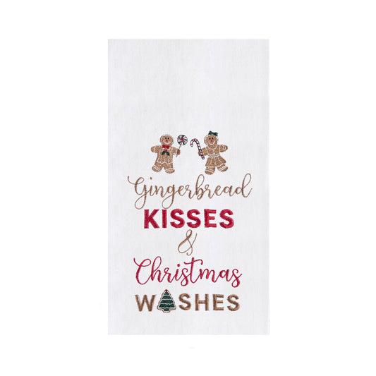 Christmas Gingerbread Kisses Cookies Kitchen Towel