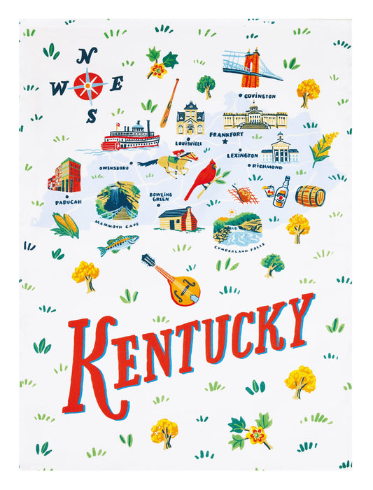Kentucky Printed Kitchen Towel - Angela Staehling