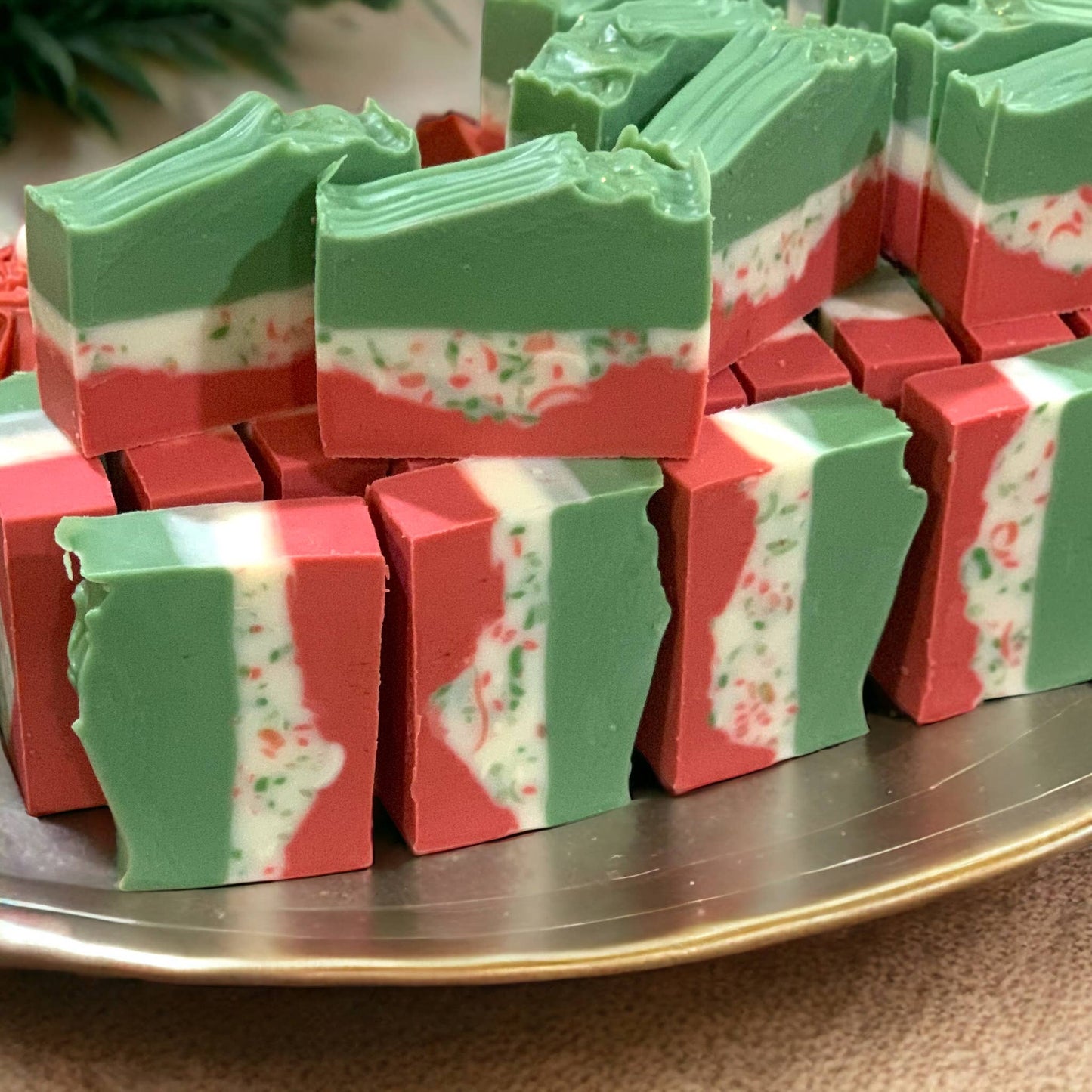 Elf Stockings Holiday Soap – Peppermint & Candy Cane