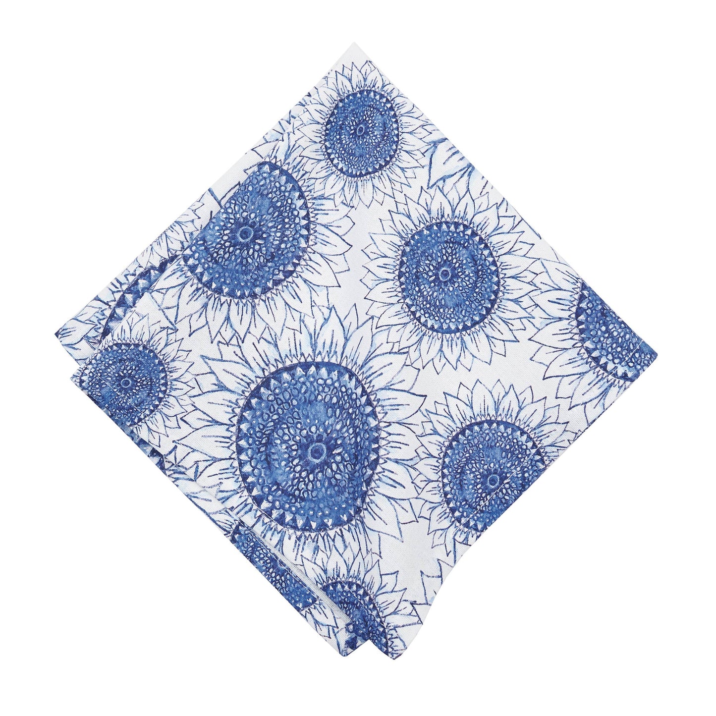 Fall/Harvest Blue Sunflower Napkin