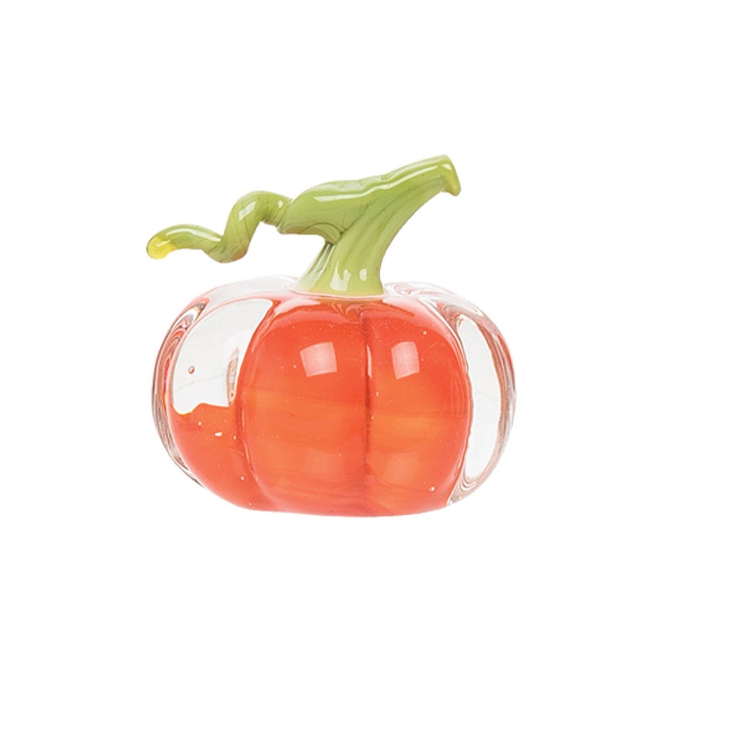 Fall/Harvest Mini Art Glass Pumpkin Figurine Set 4