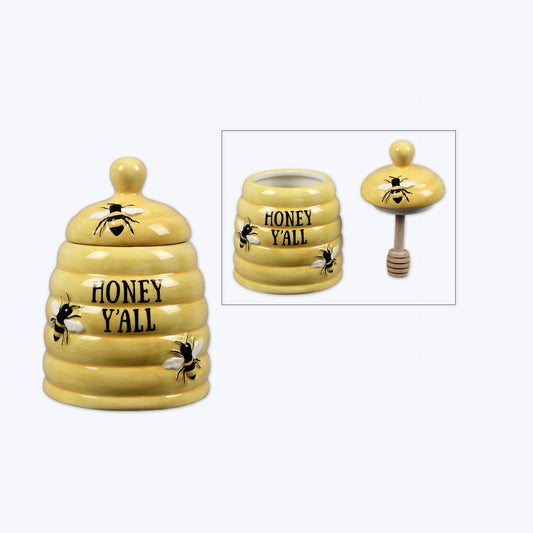 Honey Pot W/ Wooden Dipper - Paula Deen Decor