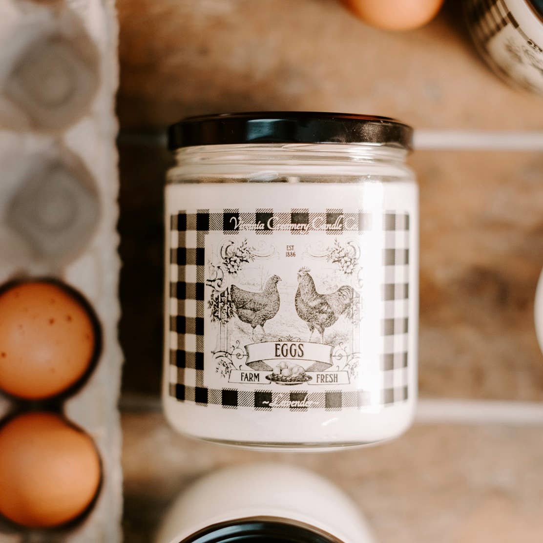 FV4-Buffalo Check Eggs 16oz Jar