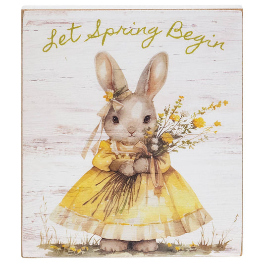 Let Spring Begin Bunny Block