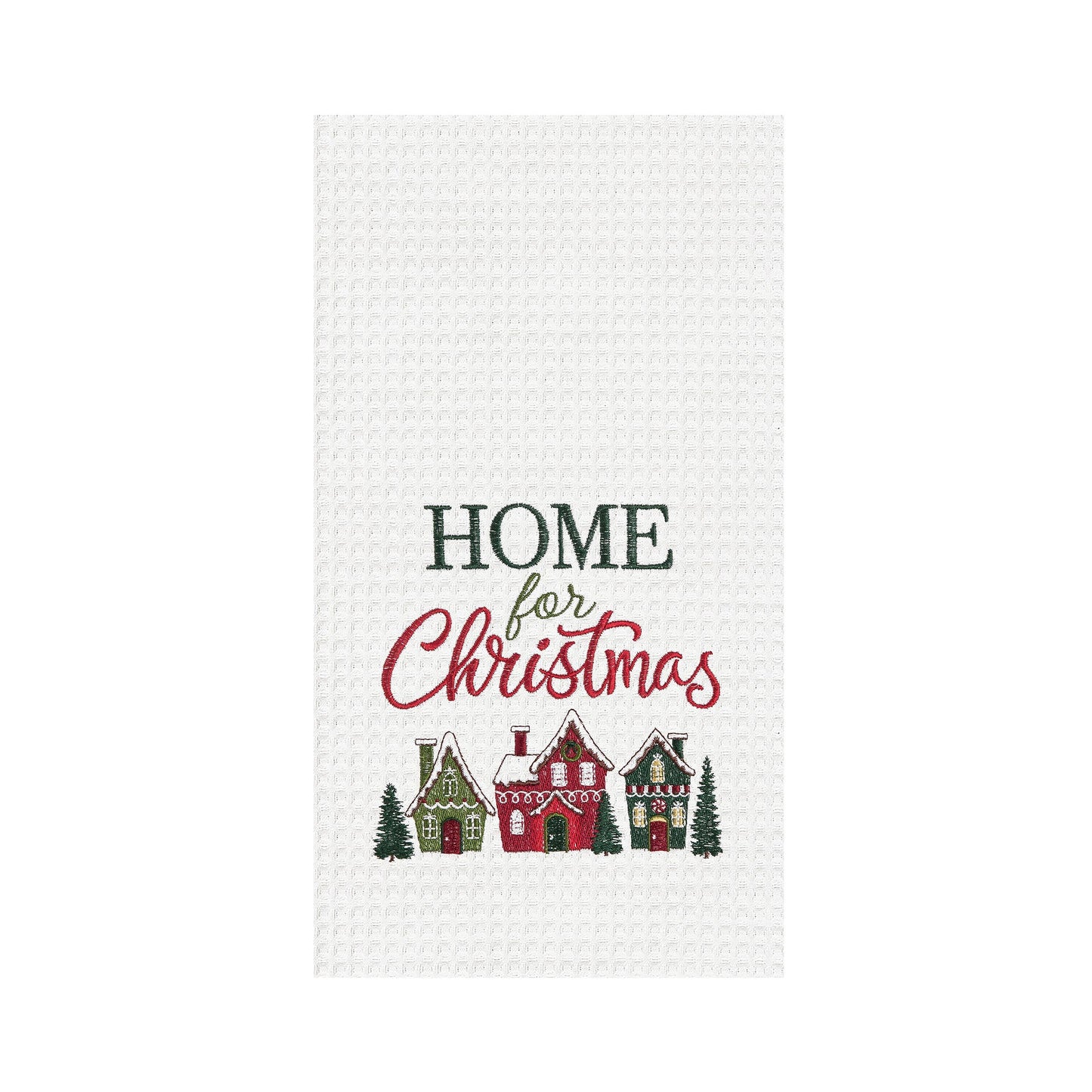 Home For Christmas Village Kitchen Towel