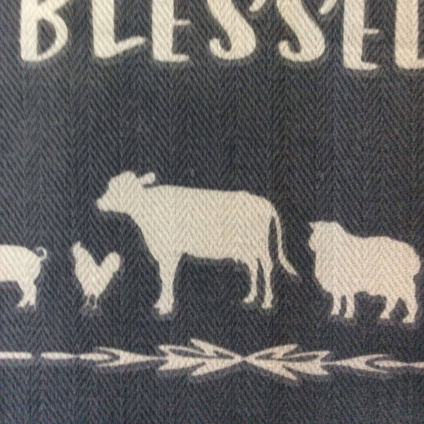 "Farm Fresh, Simply Blessed" Decorative Kitchen Towel