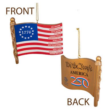 13 Colonies 1776 American Flag Ornament