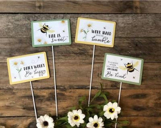 Bee Sign Metal Picks - Sold Separately