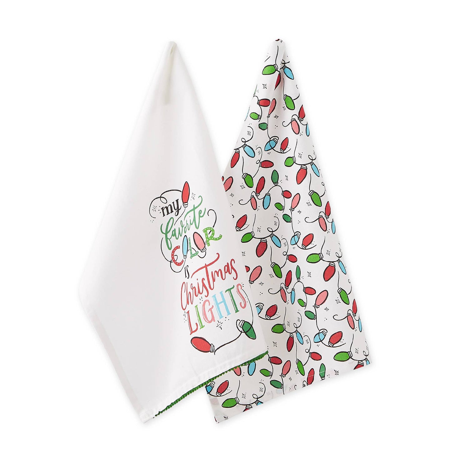 Christmas Lights Dishtowel Set Of 2