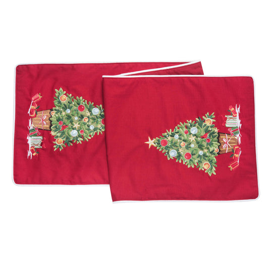 Christmas Holiday Tree Table Runner