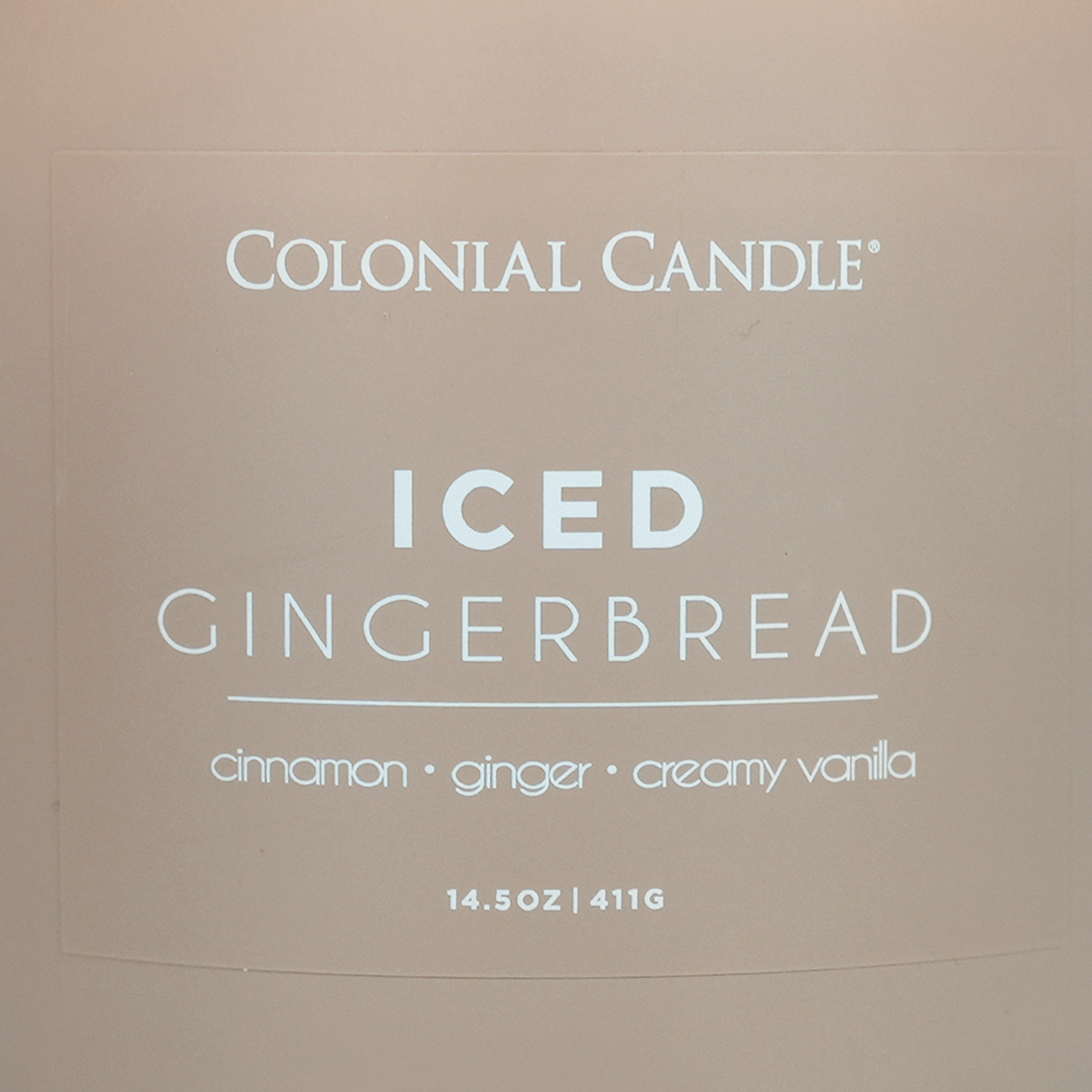 Iced Gingerbread Scented Jar Candle, Soy Blend Wax, 14.5oz