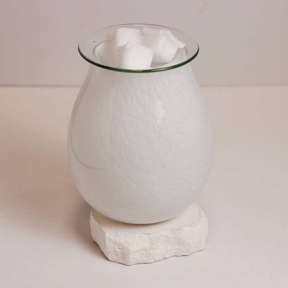 Marble Glass Tabletop Wax Melter