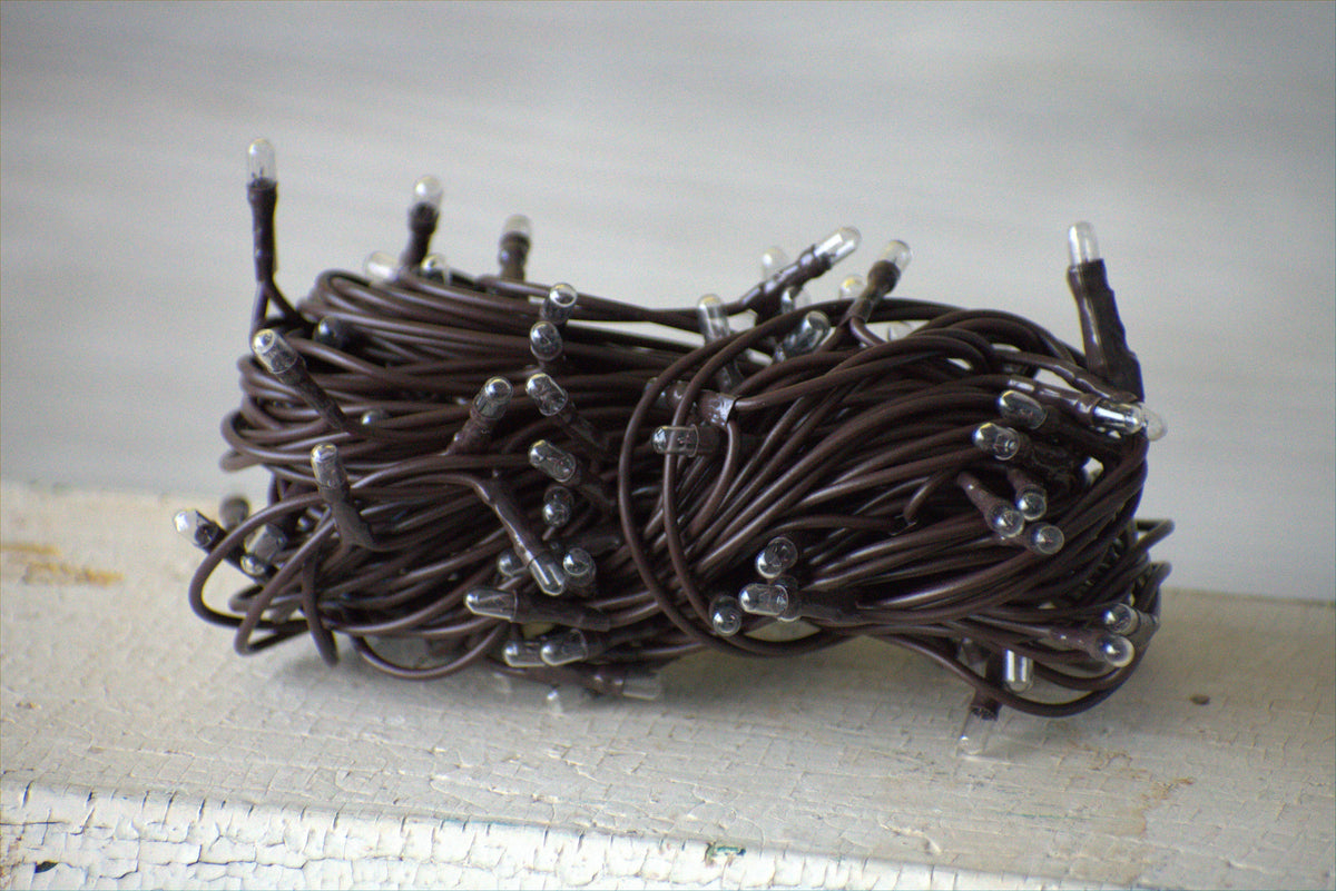 Serial Bulb Rice Light 50 Bulb Primitive RICE String Lights 10ft Brown Cord – Stacey’s Simple ...