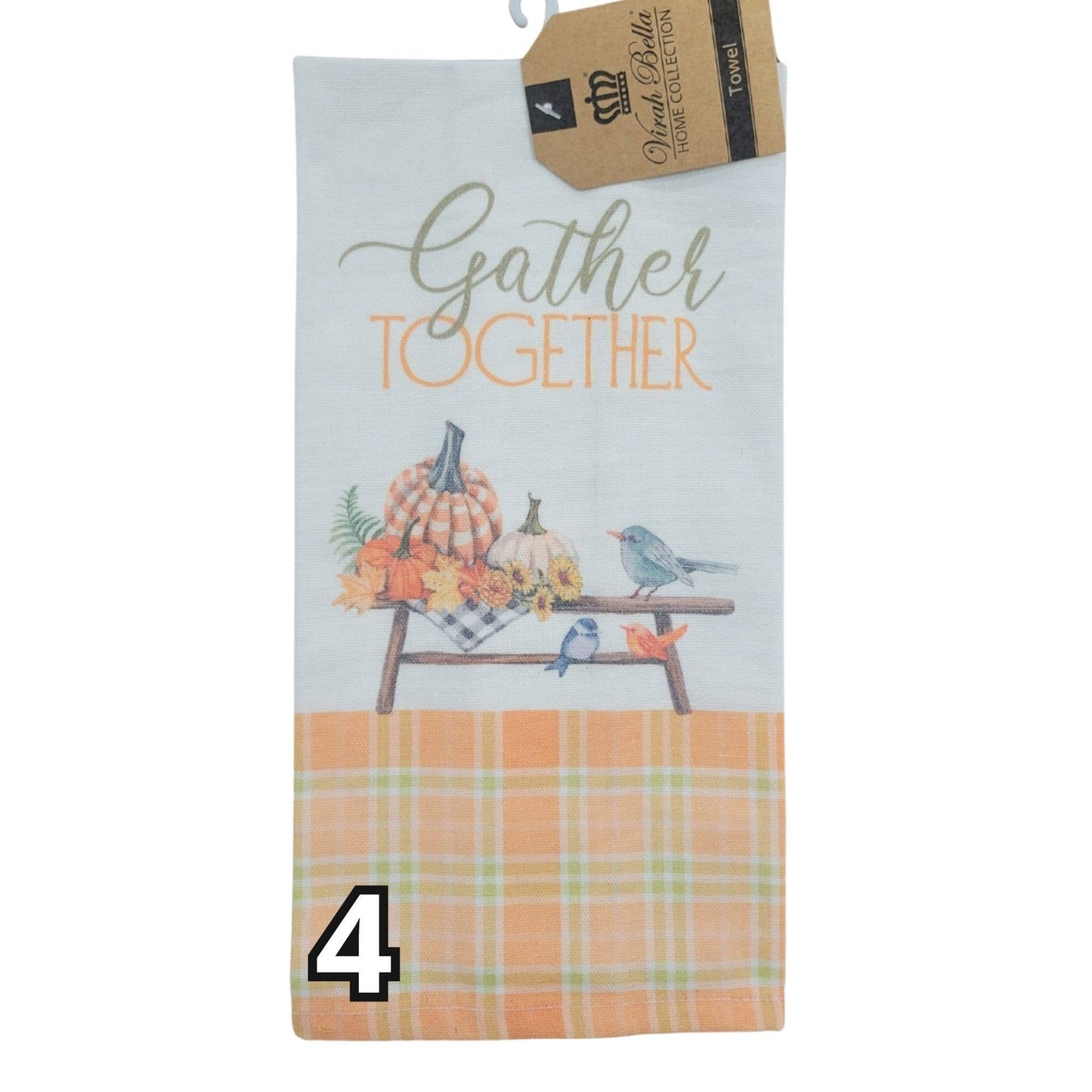 "Pumpkin Spice" Autumn-Themed Kitchen Towels