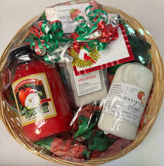 Assorted Apple Scented Product Gift Basket