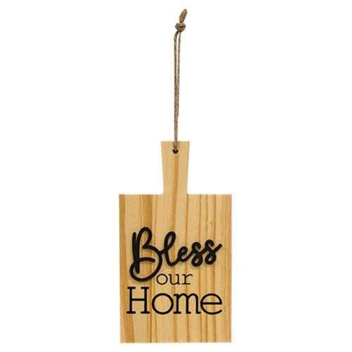 Bless Our Home Natural Cutting Board Ornament