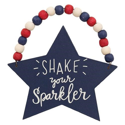 Beaded Patriotic Star Ornament, 2 Asstd.
