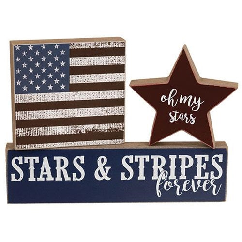 3/Set, Stars & Stripes Forever Blocks