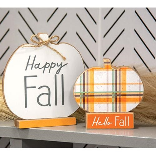 Hello Fall & Happy Fall Pumpkins on Base