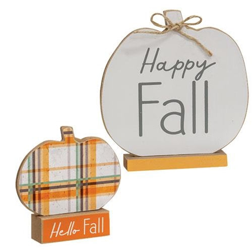 Hello Fall & Happy Fall Pumpkins on Base