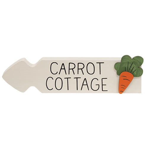 Carrot Cottage/Bunny Bungalow Arrow Sitter, 2 Asstd. - Sold Separately