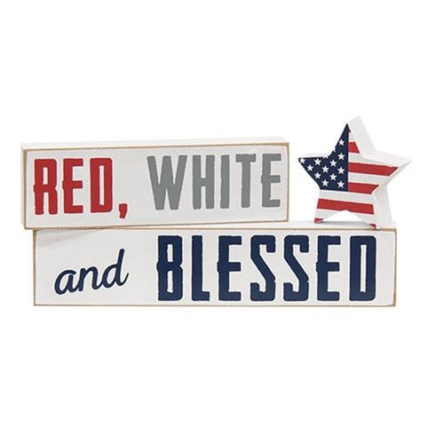 3/Set, Red, White and Blessed Blocks