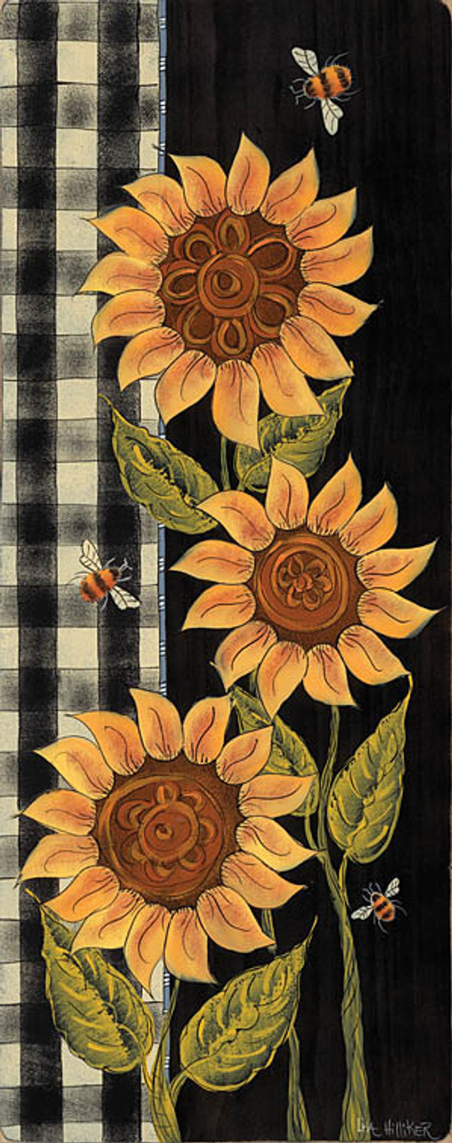 Farmhouse Sunflowers/Bee Block