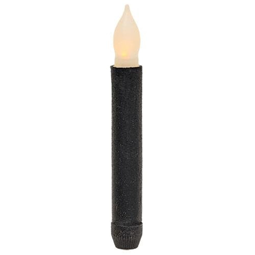 Textured LED Taper, 6", Black