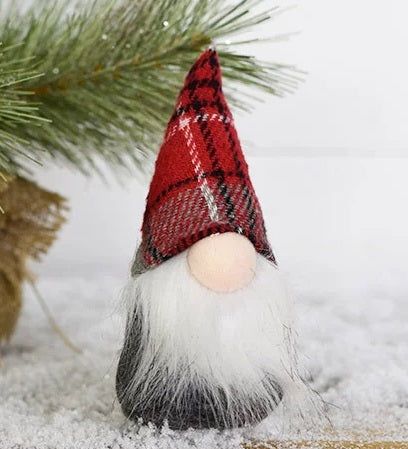 Holiday Plaid Gnome