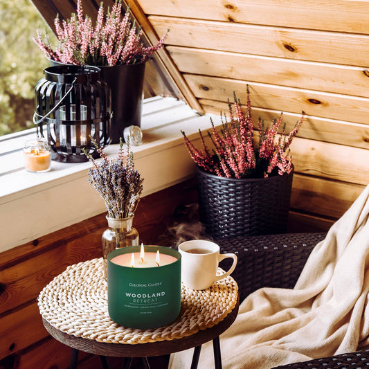 Woodland Retreat Scented Jar Candle, Soy Blend Wax, 14.5oz