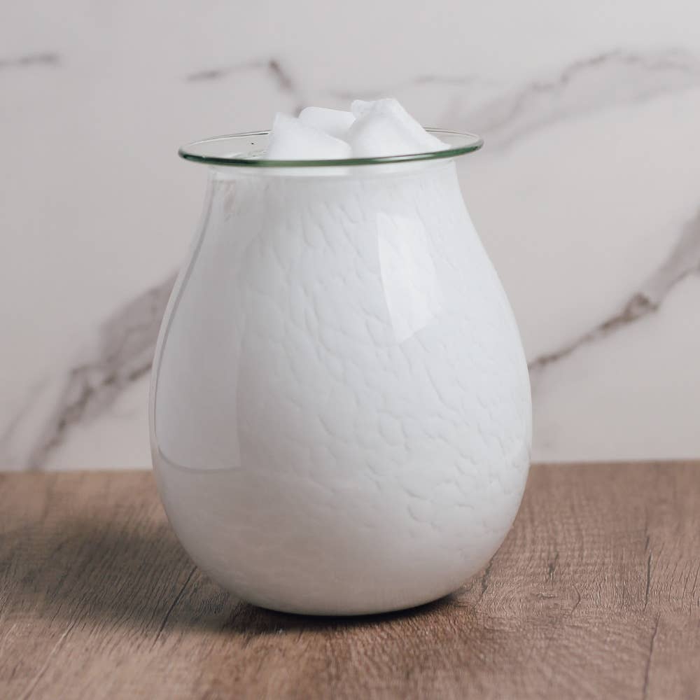 Marble Glass Tabletop Wax Melter