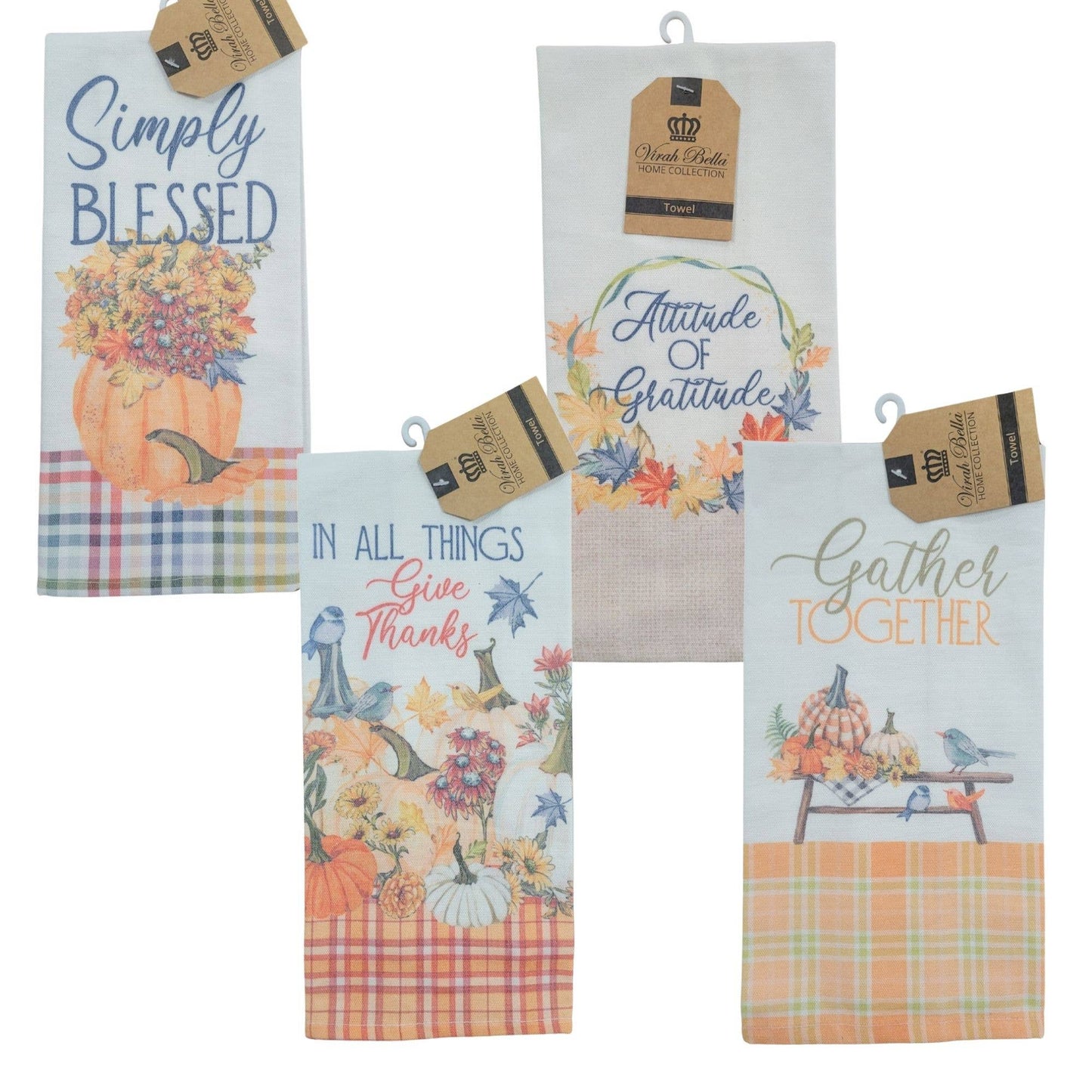"Pumpkin Spice" Autumn-Themed Kitchen Towels