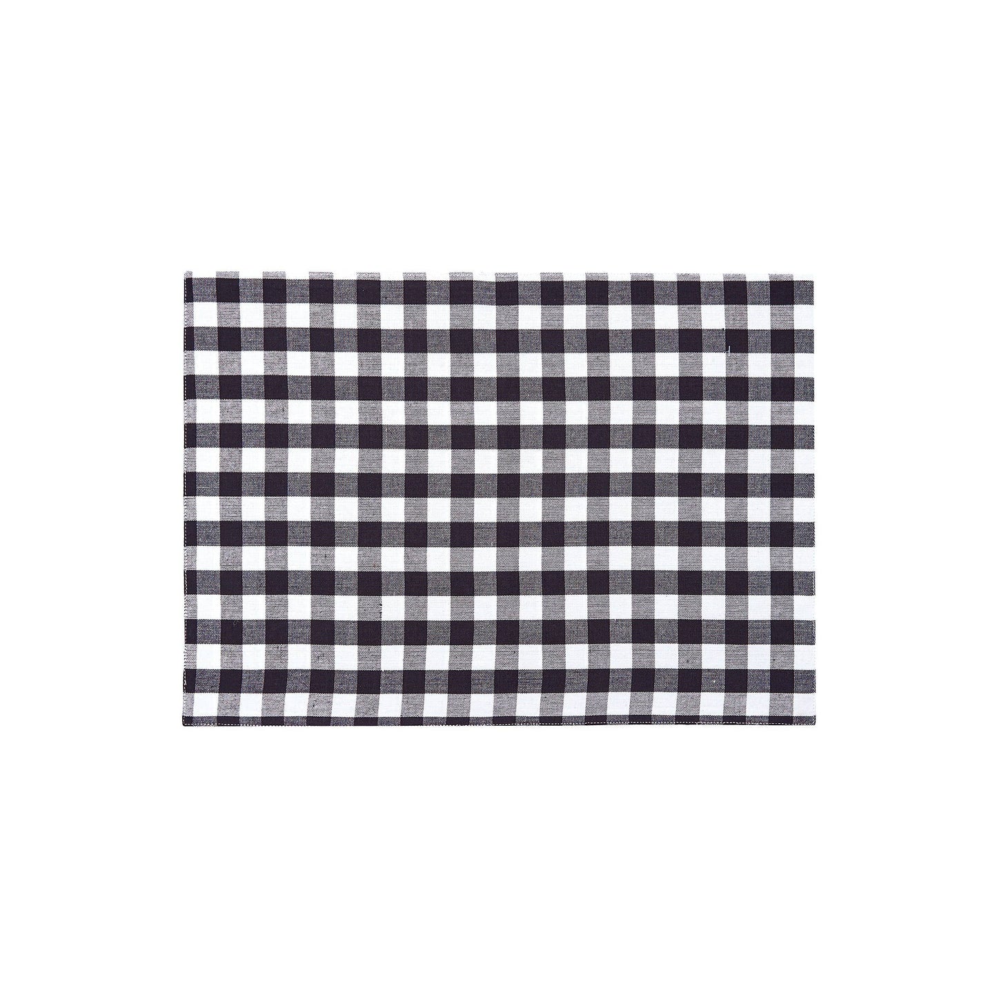 Ashford Black Gingham Check Placemat