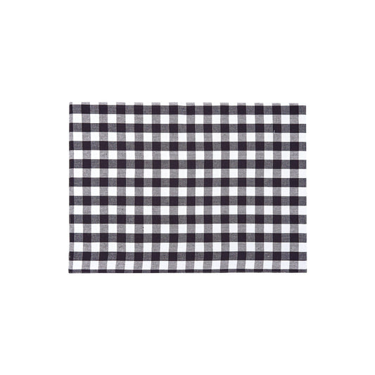Ashford Black Gingham Check Placemat