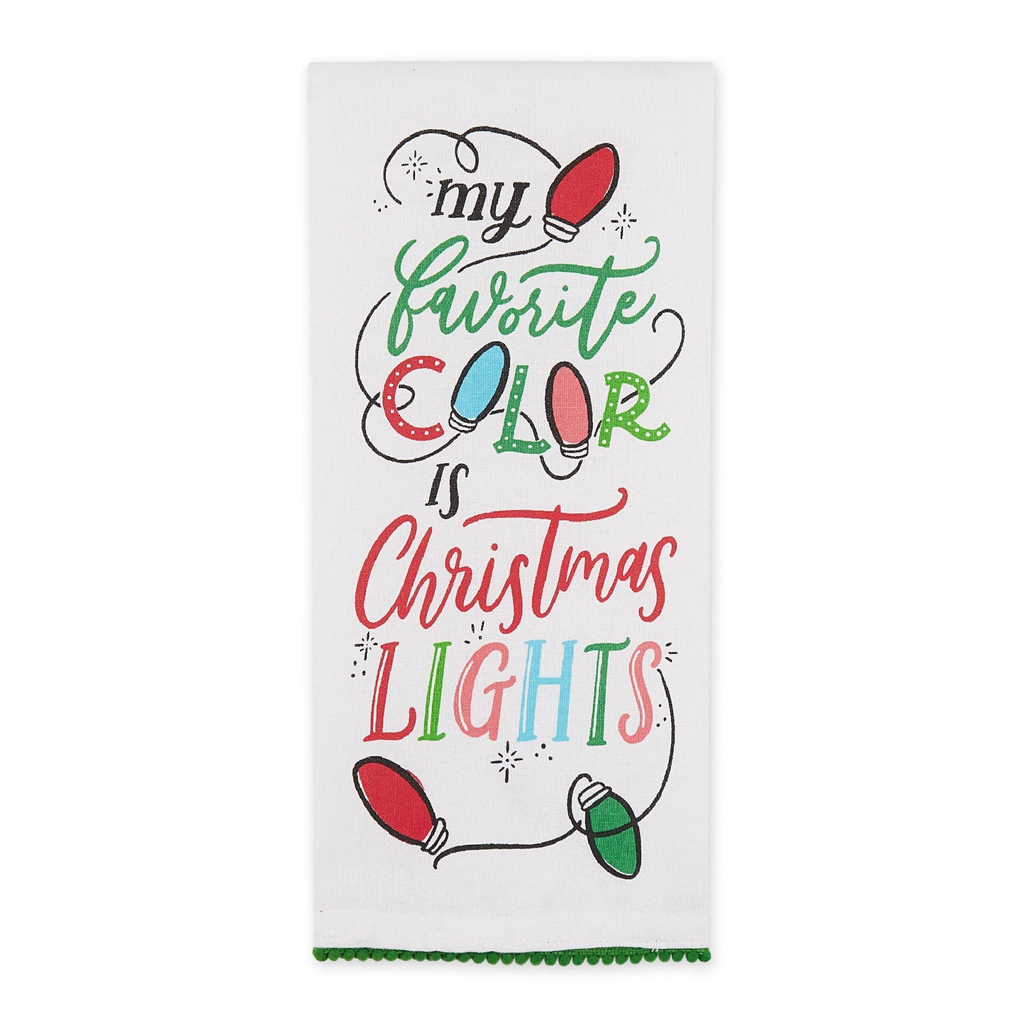 Christmas Lights Dishtowel Set Of 2